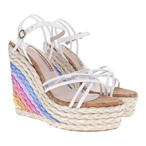 Sophia Webster Ines Espadrille Womens US 8.5/ 39.5 Multicolor Wedge Sandals $450